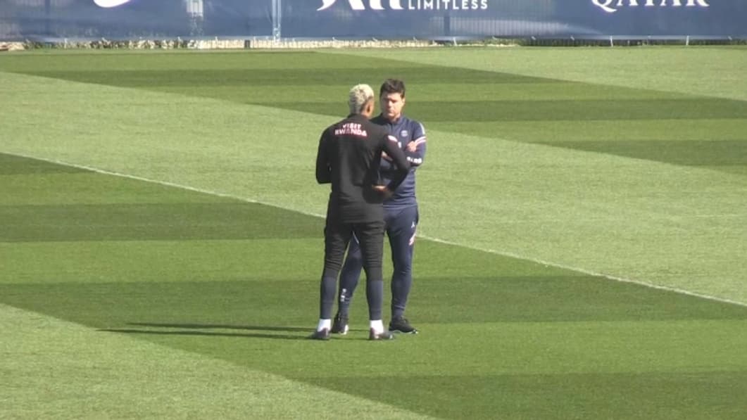 Keylor Navas et Mauricio Pochettino