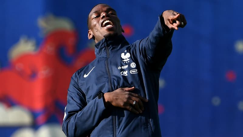 Paul Pogba, milieu de terrain de l'équipe de France, le 11 juin 2018, à Istra.