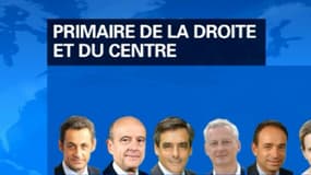 Les 7 candidats à la primaire de la droite. 