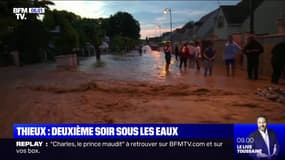Pour la deuxième fois en 24h, un torrent d'eau et de boue inonde la ville de Thieux