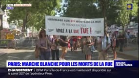 Paris: marche blanche pour les 611 sans domicile-fixe morts dans la rue en 2022
