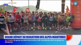 Alpes-Maritimes: grand départ du marathon pour les 18.000 participants
