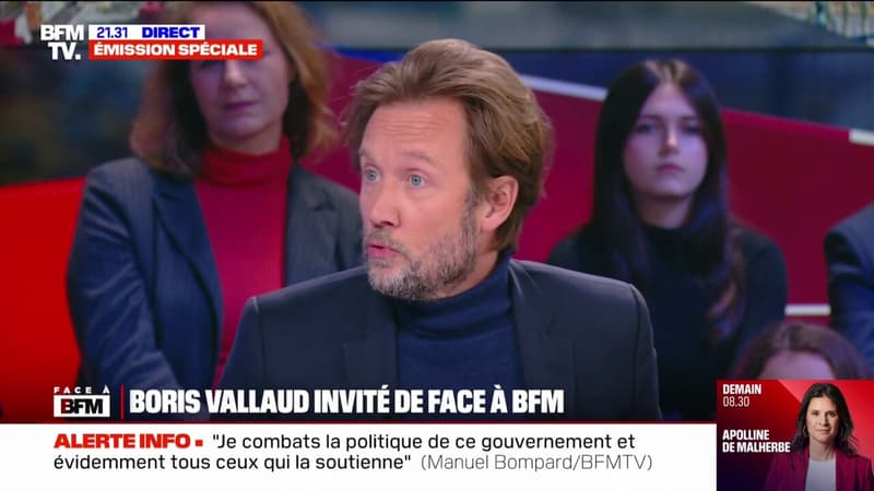 Rejet des motions de censure: "Nous n'avons changé ni d'alliance, ni rejoint une nouvelle coalition, nous sommes dans l'opposition", déclare Boris Vallaud (PS)