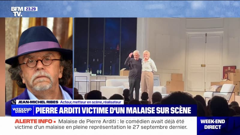 Malaise de Pierre Arditi sur scène: Je n'ai pas décelé une fragilité particulière, témoigne l'acteur et metteur en scène Jean-Michel Ribes, qui a eu le comédien au téléphone dans la journée