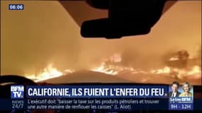 En Californie, ils fuient l'enfer du feu