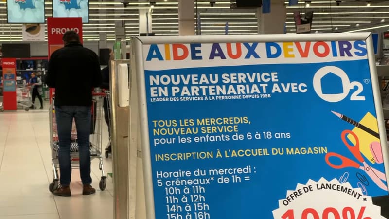 Nord: un service d'aide aux devoirs expérimenté dans un supermarché de Leers