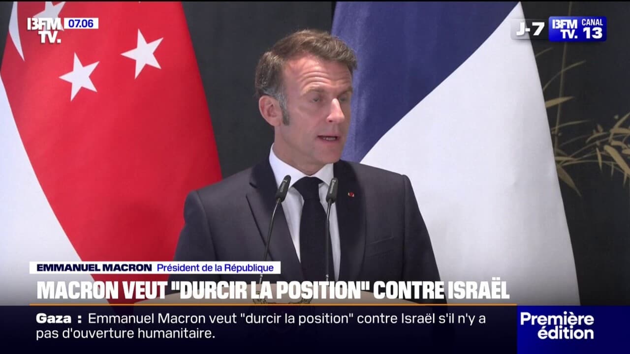 Emmanuel macron confirme sa présence le 18 juin à new york pour la grande conférence en vue de la création d'un état palestinien