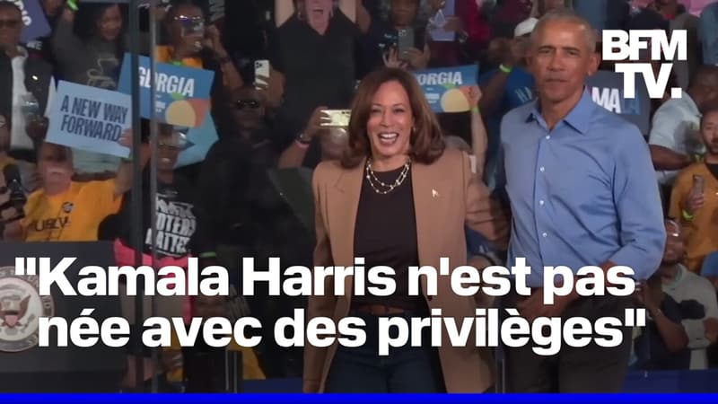 Les images de Kamala Harris et Barack Obama en meeting pour la première fois ensemble