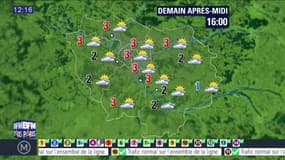 Météo Paris-Ile-de-France du mercredi 4 janvier 2017: Ciel gris et petites perturbations dans l'après-midi