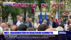 Nice: inauguration du boulevard Gambetta