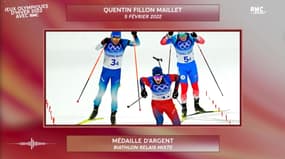 JO Pékin 2022 (Biathlon) : "J'ai une médaille olympique" jubile Fillon Maillet