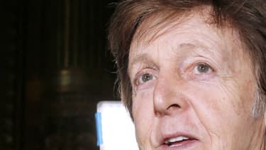 Paul McCartney à la Fashion week de Paris, le 7 mars 2016