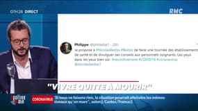 #Magnien, la chronique des réseaux sociaux : "Vivre quitte à mourir" - 25/09