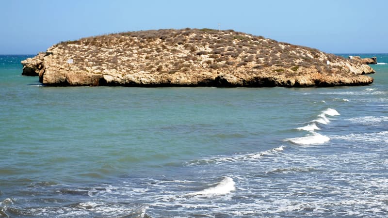 La Isla de Tierra, au large d'Al Hoceïma au nord du Maroc.