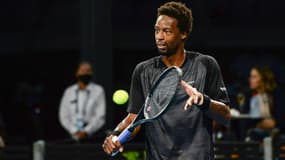 Gaël Monfils lors du tournoi d'Adelaide, en Australie, le 6 janvier 2022 