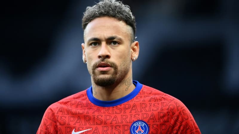 L attaquant bresilien du Paris Saint Germain Neymar le 16 mai 2021 au Parc des Princes a Paris 1036057