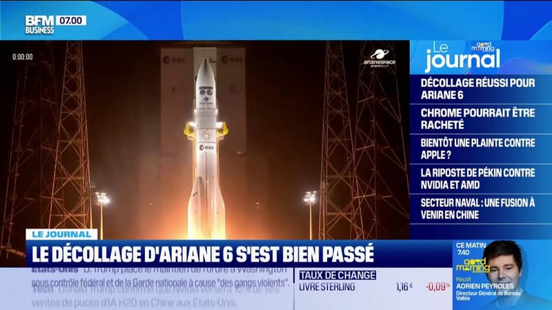Mission réussie pour Ariane 6 qui a décollé depuis la Guyane