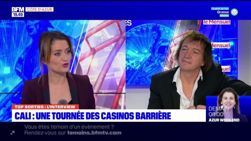 Le chanteur Cali, en tournée sur la Côte d'Azur