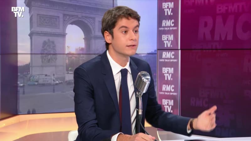 Gabriel Attal face à Jean-Jacques Bourdin en direct - 26/11