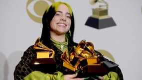 Portrait de Billie Eilish, la grande gagnante des Grammy Awards 