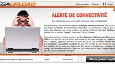 MegaUpload incitait les internautes à quitter Orange pour SFR ou Free