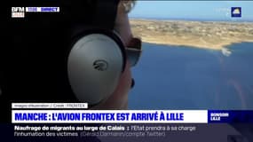 Manche: l'avion de l'agence Frontex arrivé à Lille 