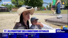 Seine-et-Marne: les habitants profitent des conditions estivales