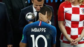 Emmanuel Macron et Kylian Mbappé
