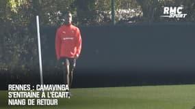 Rennes : Camavinga s'entraîne à l'écart, Niang de retour