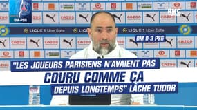  OM 0-3 PSG : "Cela faisait longtemps que je n’avais pas vu les joueurs parisiens courir autant", lâche Tudor