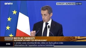 Nicolas Sarkozy tente de remettre sa casquette de premier flic de France