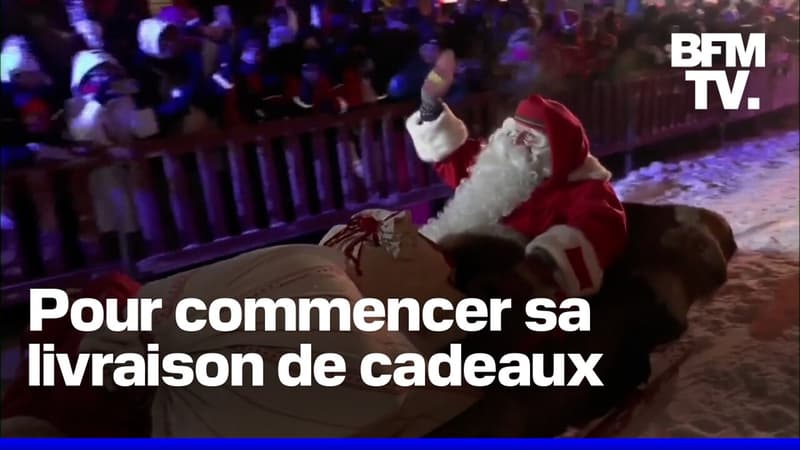 Le Père Noël a quitté la Laponie ce lundi 23 décembre pour commencer sa distribution annuelle de cadeaux