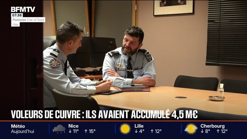 Oise: 4,5 millions d’euros saisis après des vols de câbles en cuivre, trois personnes mises en examen