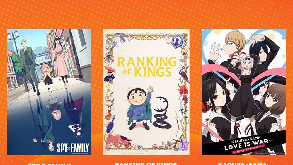 Quelques séries disponibles en VF sur la plateforme Crunchyroll