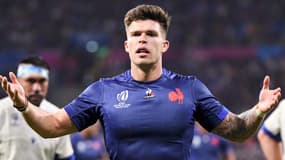 Matthieu Jalibert avec la France lors de la Coupe du monde 2023