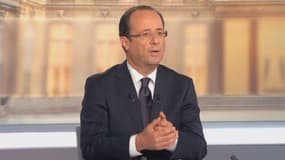 François Hollande lors du débat de l'entre-deux-tours le 2 mai 2012