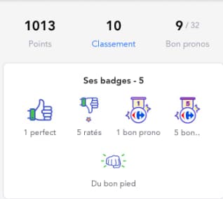1000 points en 9 résultats trouvés