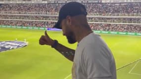 Neymar au stade Urbano-Caldeira de Santos, le 7 février 2024