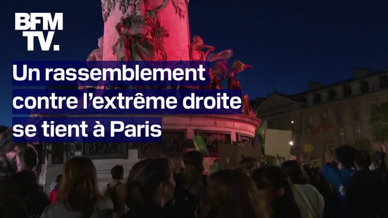 La jeunesse emmerde le Front national: un rassemblement contre l'extrême droite est en cours à Paris