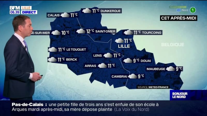 Météo Nord-Pas-de-Calais: un ciel encore très chargé ce vendredi, 11°C à Lille et Calais