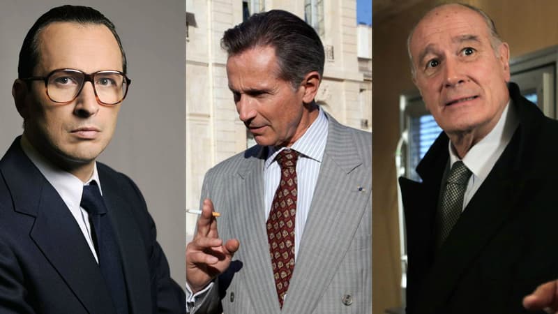 Michael Cohen, Thierry Lhermitte et Bernard Le Coq dans le rôle de Jacques Chirac.