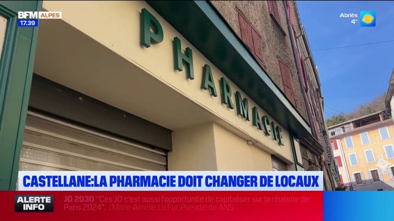 Castellane: l'unique pharmacie menacée en raison de l'état de l'immeuble