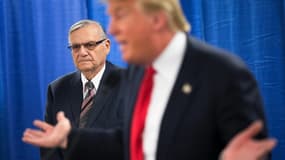 Le shérif Joe Arpaio et Donald Trump à Marshalltown, dans l’Iowa, le 26 janvier 2016.
