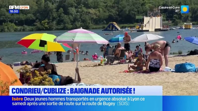 Rhône: la baignade de nouveau autorisée à Condrieu et à Cublize