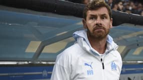 André Villas-Boas lors du match Marseille-Montpellier, au Vélodrome le 21 septembre 2019