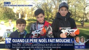 Quand le père Noël fait mouche !