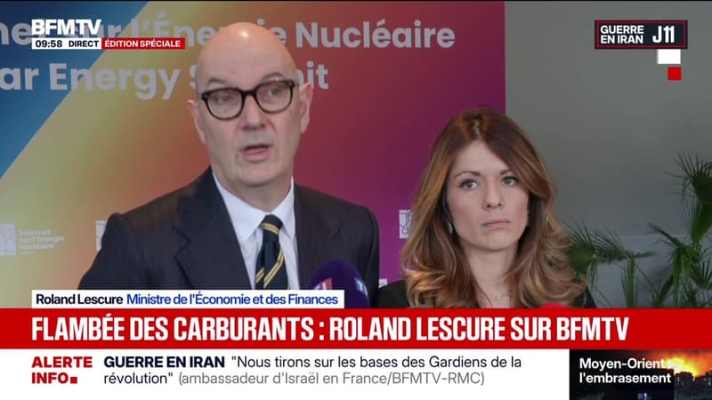 Guerre au Moyen-Orient: "Il n'y a aucun risque concernant l'approvisionnement, ni en France ni en Europe", déclare Roland Lescure, ministre de l'Économie et des Finances