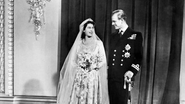 Le Mariage d' Elisabeth II et du Duc d'Edimbourg en 1947