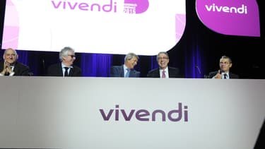 Des administrateurs du groupe Vivendi lors d'une assemblée générale. (image d'illustration)