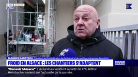 Alsace: les chantiers s'adaptent au froid